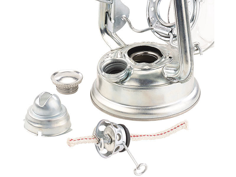 Galvanized kerosene lamp/hurricane lantern