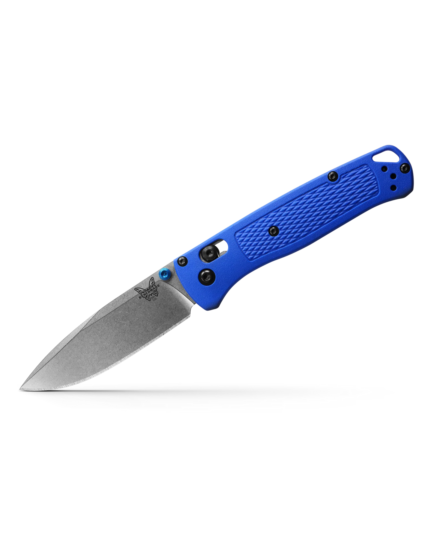 Benchmade Bugout 535 Drop-point, CPM-S30V steel, blue Grivory handle Benchmade Bugout 535 - EDC pocket knife AXIS Lock