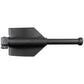 Folding spade, black, with saw, telescopic handle