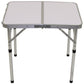 Camping table, foldable, aluminium, carrying handle