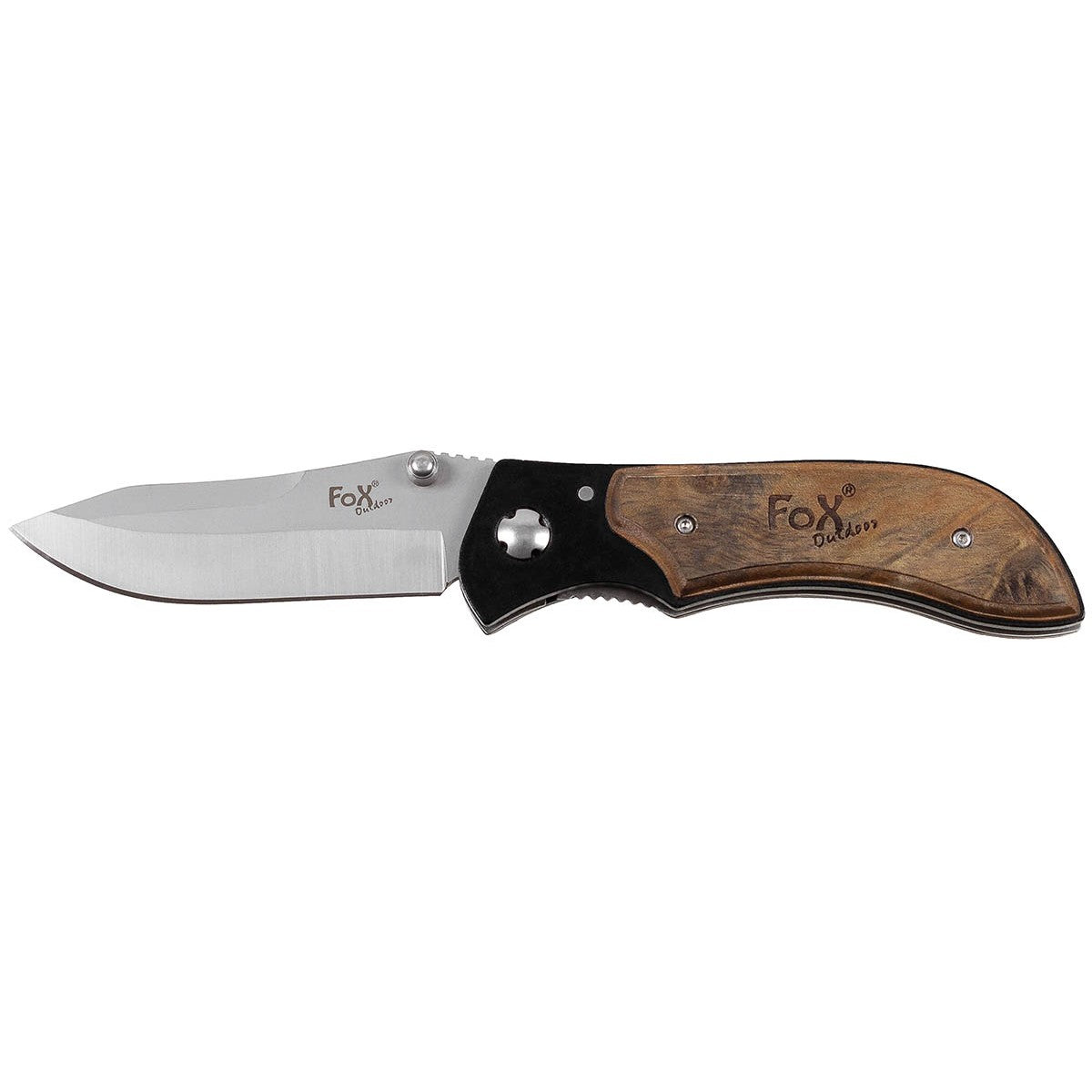 Folding knife, one-handed, hardwood covers