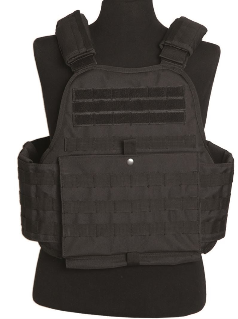 Bulletproof vest incl. 2 plates PLATE CARRIER VEST BLACK