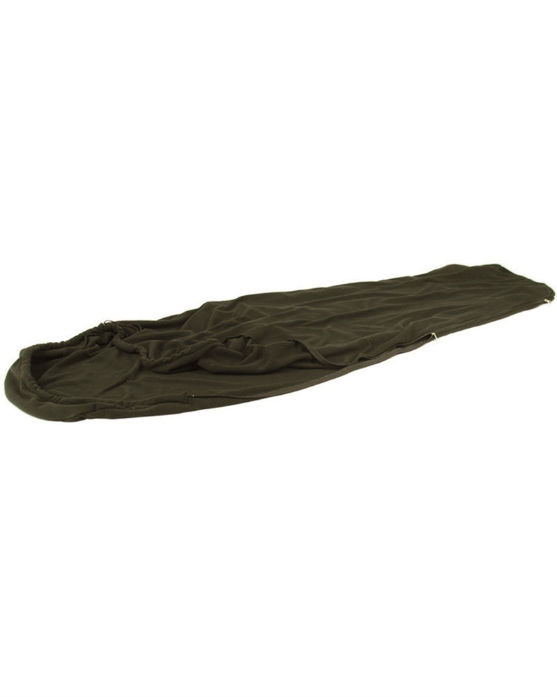 Fleece sleeping bag (200g) in olive