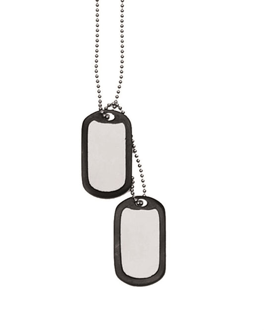 US Dog Tags Dog Tags Set Blank With Silencer