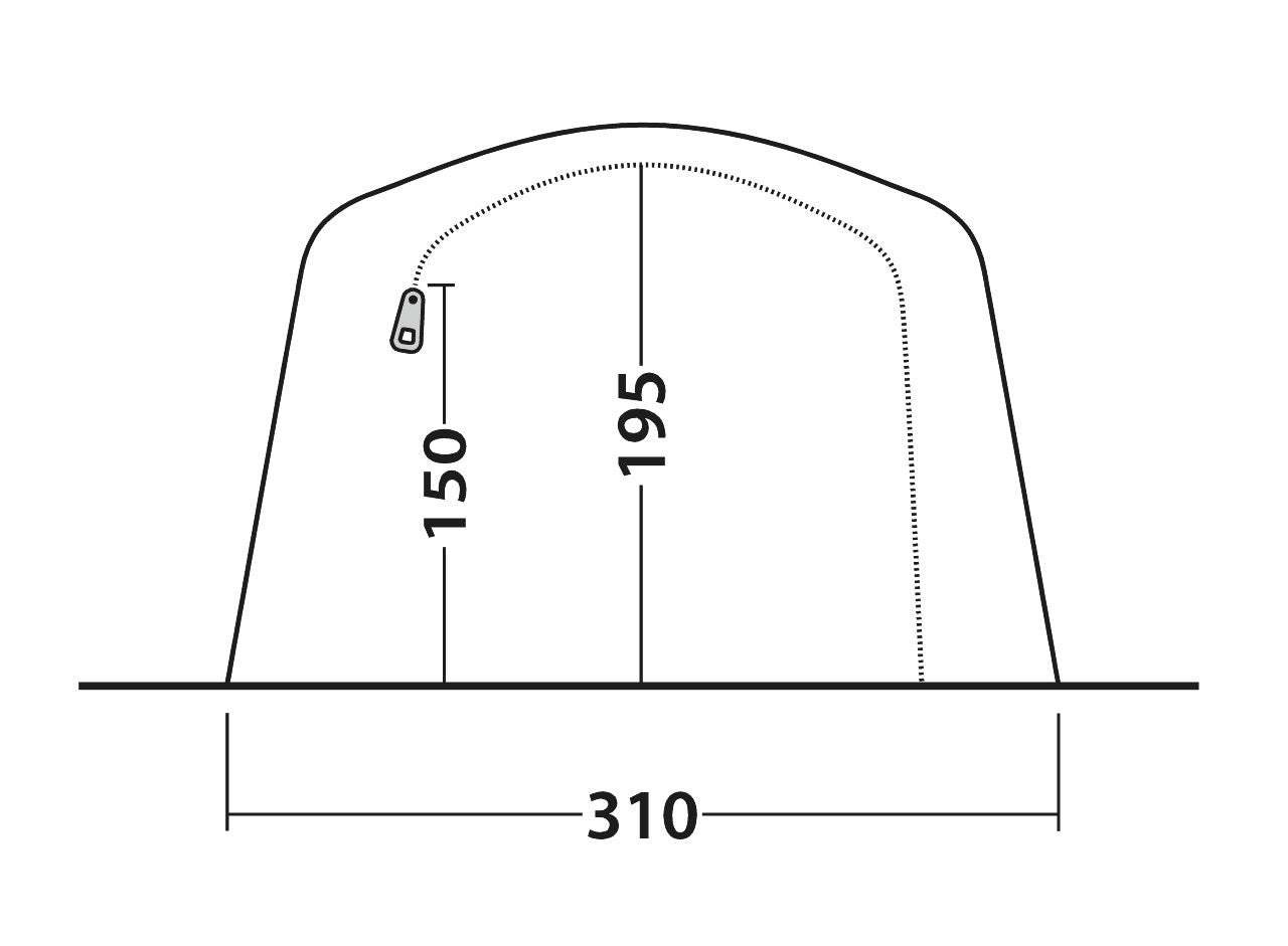 Tunnel tent Parkdale for 4 people