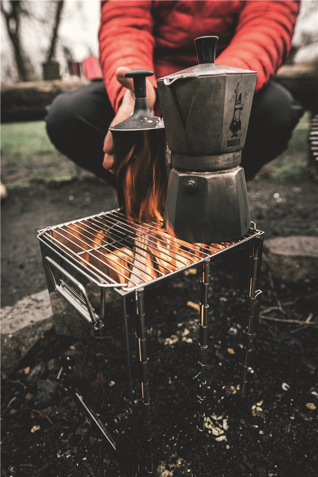 Firewood oven with grill function