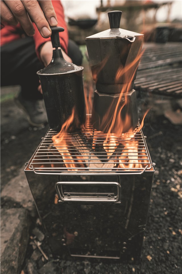 Firewood oven with grill function