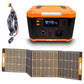 1000 watt solar power station with 216000mAh V2 with socket and 200W solar panel